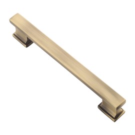 Alzassbg 5 Pack Brushed Antique Brass Cabinet Pulls, 5 Inch(128mm) Hole Centers Kitchen Cabinet Handles for Cabinets and Drawers AL3061AB