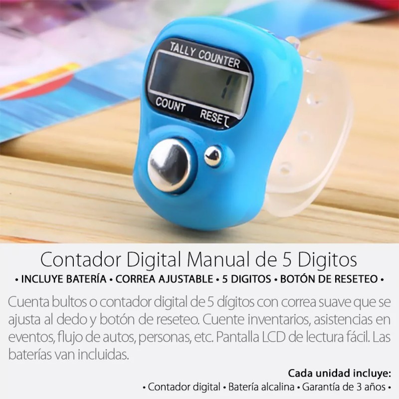 Mercader Digital Paquete 10 Contador Manual De Bultos Digital Mayoreo