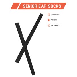 Bwake 1 Pair Replacement Earsocks for Oakley Tincup OX3184/Tincup 0.5 OX5099/Pitchman OX8050/Pitchman R OX8105/Pitchman Asian Fit OX8096 - Black