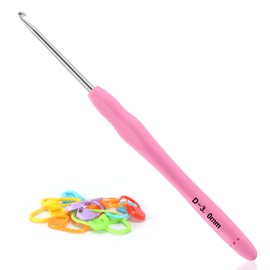 Vodiye Professional Extra Long 3mm Crochet Hooks Set, Ergonomic Handle Crochet Needles for Beginners and Experienced Lovers