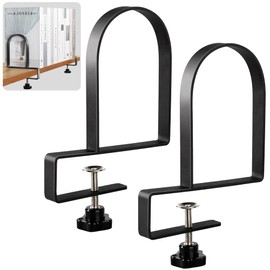 Metal Book Ends for Shelves - Heavy Duty Adjustable Bookends Clamped Metal Book Organizer Storage Holders, Non-Skid Bookends Stoppers