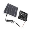 20W Solar Extractor Fan, Quiet Portable Fan with Monocrystalline Solar