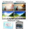 YAMEIZE Retro Polarised Sunglasses for Men and Women Vintage Rectangular