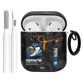 Gedicht for Airpods 2nd Generation Case, Cute Cool Sports Blue Shoe Pattern Protective TPU Soft Cases for Airpods Case 2nd/1st Gen, Shockproof for Airpods Case Men Women with Cleaner Kit & Keychain