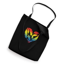Bird Heart Design for colorful Bird Fans Tote Bag
