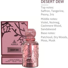Auraa Desire Desert Dew Extrait De Parfum For Men and Women 100 ML Natural Spray Perfume with Elegant Design