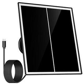 Vyze-Link Solar Panel with Type-C Port, 6W Power Supply, Extension Cable Not Included, for Outdoor Battery Powered Security Cameras, Waterproof, Charging All The Day