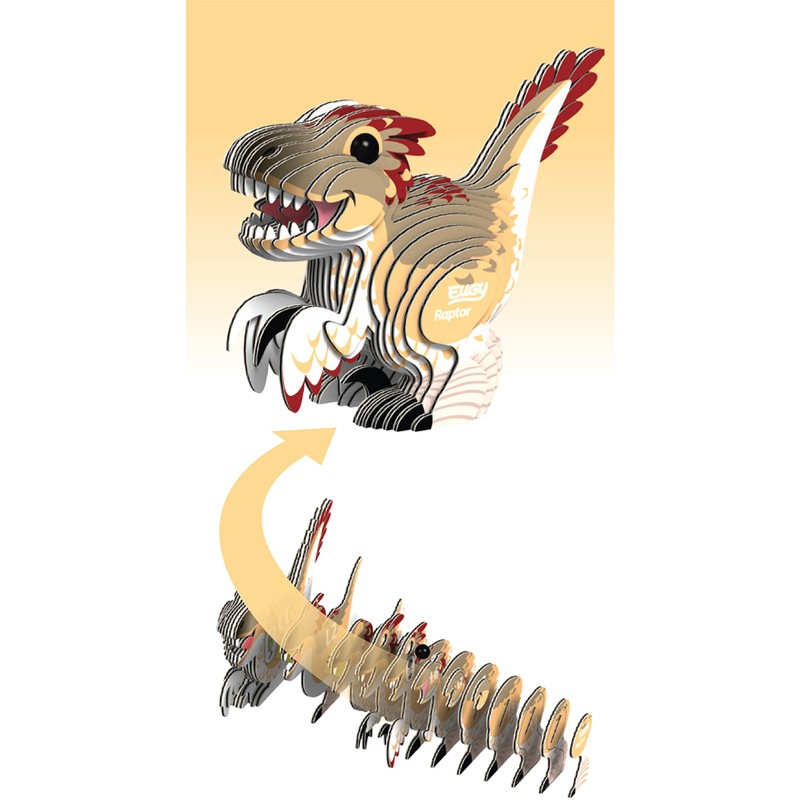 EUGY 3D Raptor Dinosaur Craft Kit