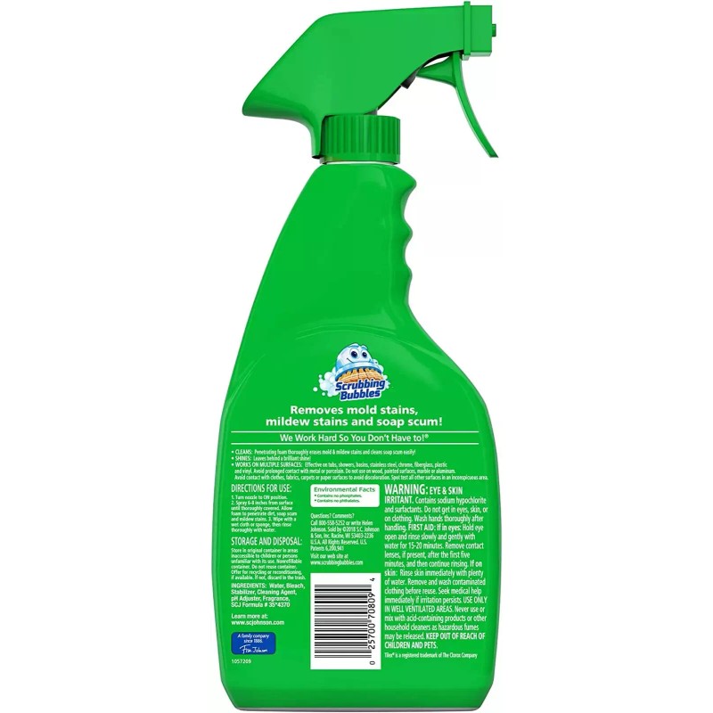 Scrubbing Bubbles Foaming Bleach Bathroom Cleaner, 32 Oz Spray