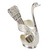 Swan Base Holder Forks Set Aluminum Silver Fashion Rustproof Decorative