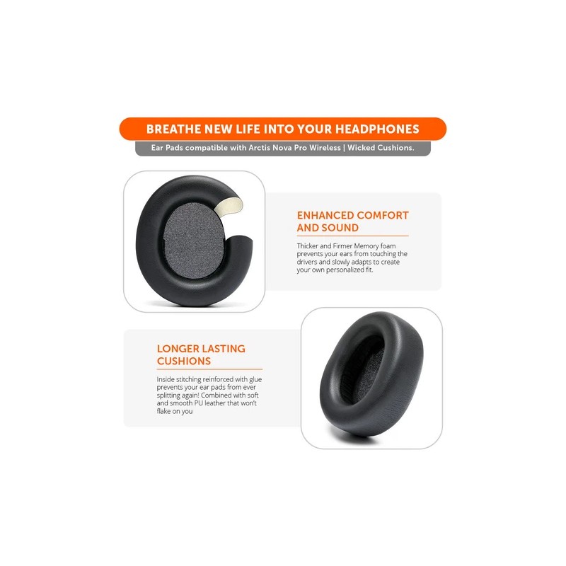 Multiple Brands Upgraded Arctis Nova Pro Wireless Earpads - 90s