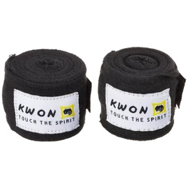 KWON 4054000 Boxing Bandage Elastic Black