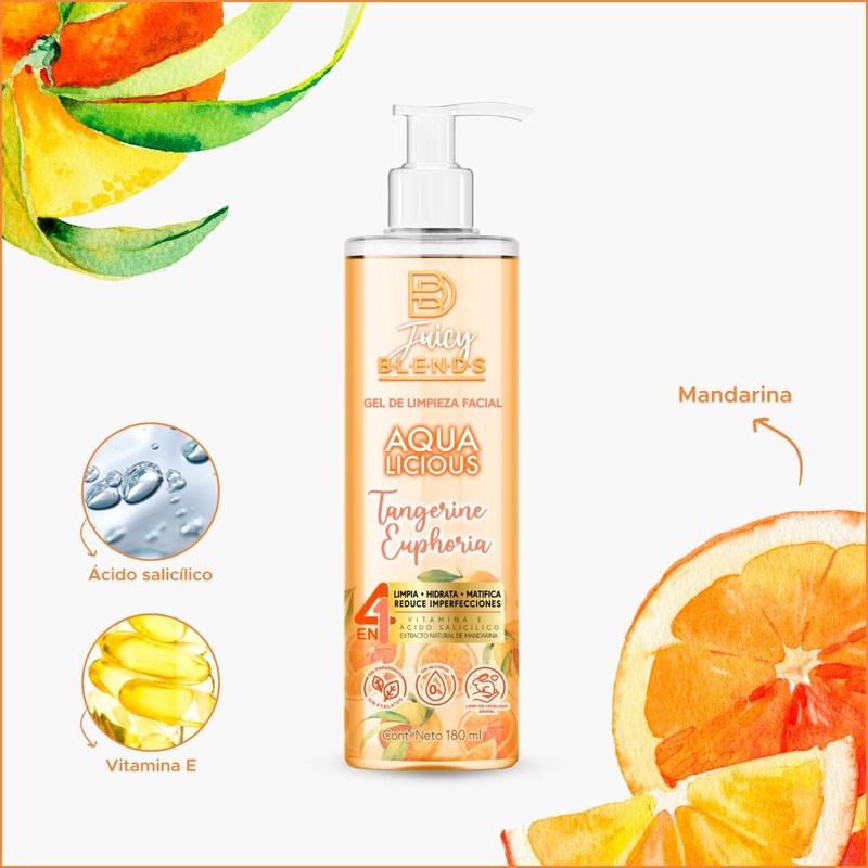 Gel de Limpieza Cuidado Facial 4 en 1 Tangerine Euphoria