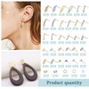 Toaob 60 Pieces Silver Gold Earrings Basic Stud Stainless Steel