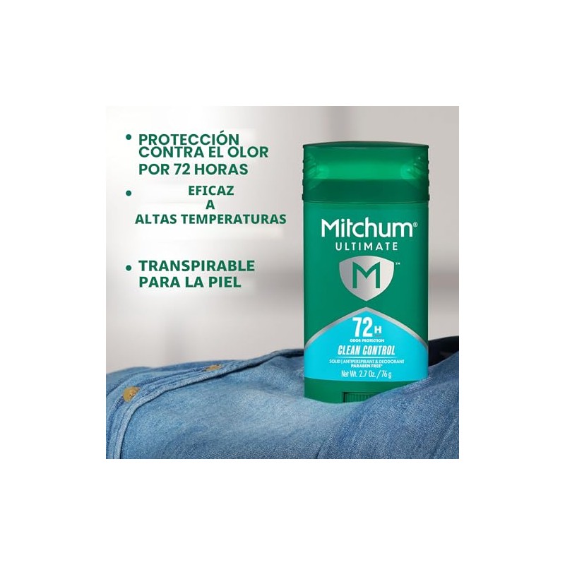 Mitchum 72h Desodorante Antitranspirante Protección Contra Olores Control Limpio Paquete