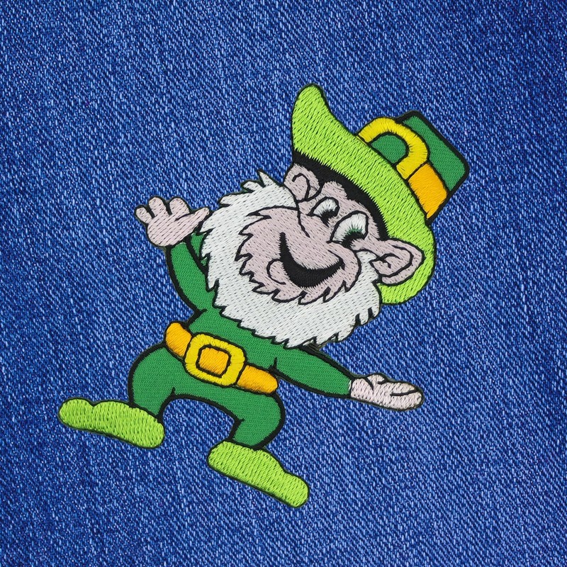 Leprechaun Ireland Iron-On Iron-On Patch Iron-On Patch Lucky Goblin Applique