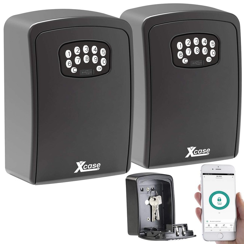 Xcase Combination Lock: Set of 2 Mini Key Safe with