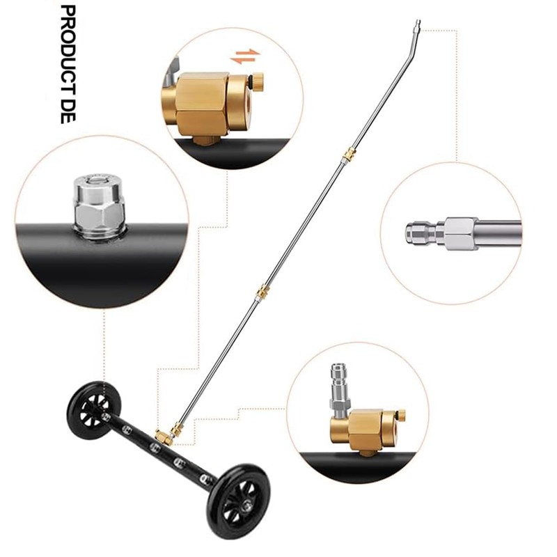 Undercarriage Pressure Washer Cleaner,Water Broom for Power Washer Undercarriage Attachment