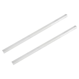 MECCANIXITY 2 Pcs Square Aluminum Flat Bar, 3/8" (10mm) Thick x 3/8" (10mm) Width x 12" (305mm) Long 6061 Aluminum Flat Plate Solid New Mill Stock Silver for Industrial Building