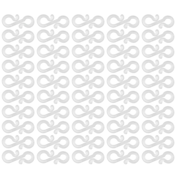 50 Pcs Gutter Hooks,Mini Plastic Outdoor Christmas Lights Hanging Hooks