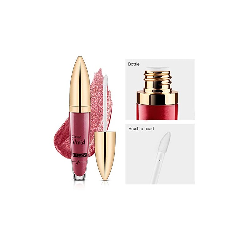 EUBUY lápiz Labial líquido, Mate a Brillo Diamante Brillante Brillo