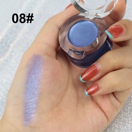 Vodisa Cream Eyeshadow Highly Pigmented Blendable Shimmer Eye Shadow Highlighter Smooth Crease-Resistant Eye Makeup Set - 08