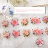 HNLMZ Washi Tape Set, 3 Rolls Scrapbook Stickers, Flowers PET