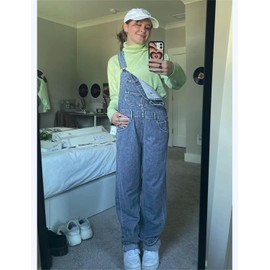 luvamia Women's Fashion Overalls Jumpsuits for Women Womens Jumpsuits Casual Light Blue Jumpsuit Blue Shadow Size Small Fits Size 4 / Size 6