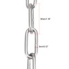 sourcing map Stainless Steel 304 Hardened Proof Coil Chain 1.5m