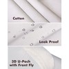 AIRCUTE Men Urine Incontinence Underwear Fly Front Opening Absorbent Leak