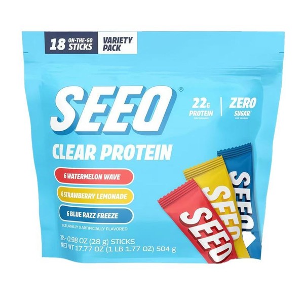 SEEO Clear Protein Powder – 22g Whey Isolate per Serving