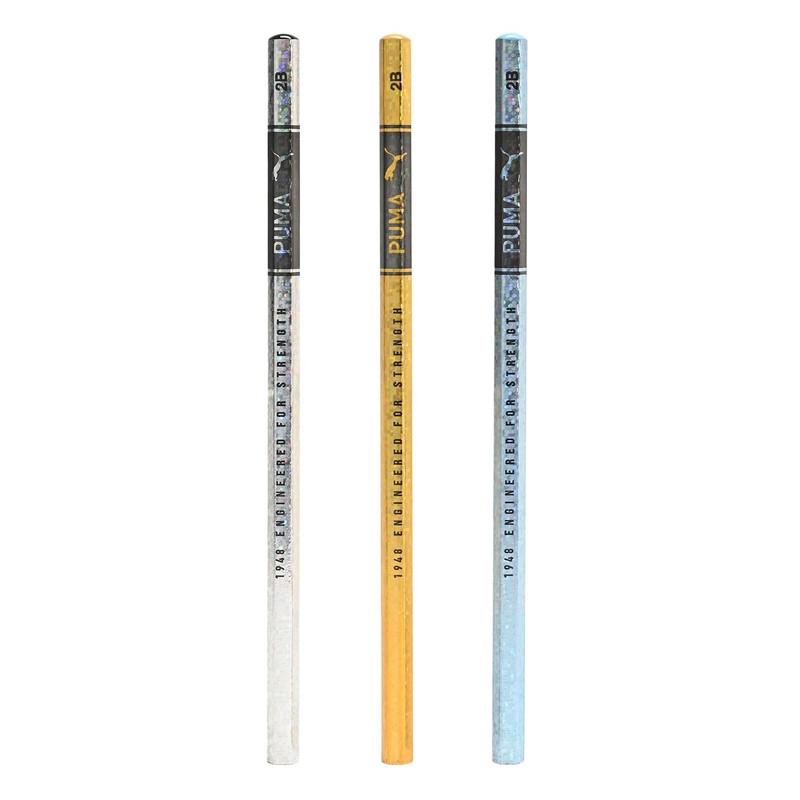 Puma Pencils, Hologram Pencils, 2B, Pack of 60, PM434-60P
