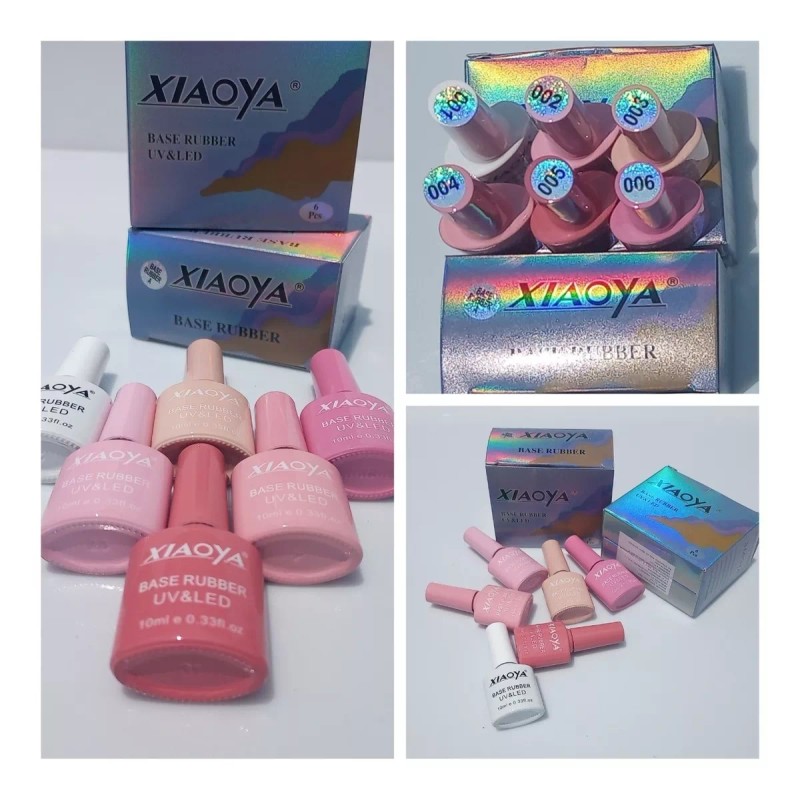 Xiaoya Gel Polish Para Uñas Base Rubber 6 Colores Gama