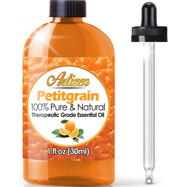 Artizen Petitgrain Essential Oil (100% Pure & Natural - UNDILUTED) Therapeutic Grade - Huge 1oz Bottle - Perfect for Aromatherapy, Relaxation, Skin Therapy & More!