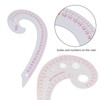 4Pcs Comma Curve Ruler Multifunction Combination Sewing Trimming Drawing Dressmaking