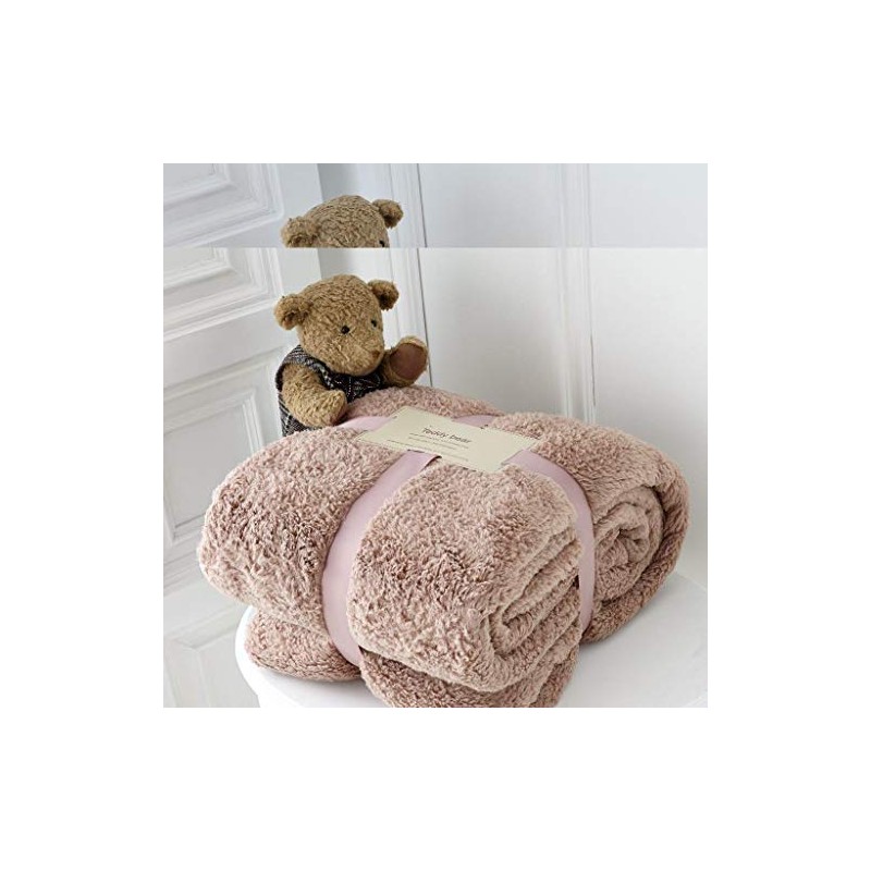 Teddy Fleece Throw Blanket Warm Soft Luxury Cuddly Sofa Bedspread