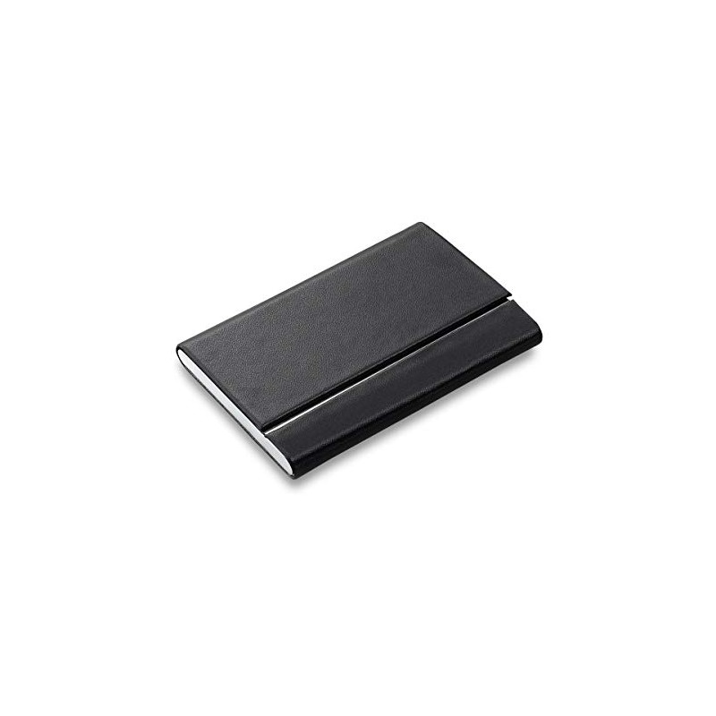 Philippi Slim Leather Business Card Wallet, Stainless Steel, 0.9 CM