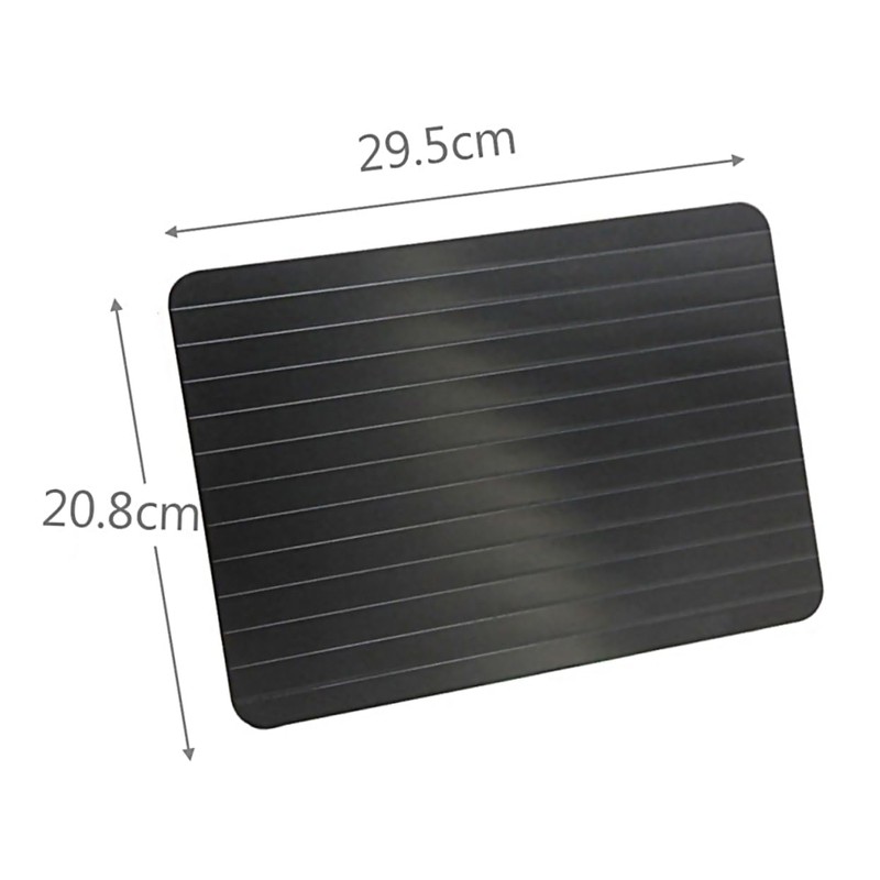 SHOWERORO Thawing Tray Aluminum 29.5x20.8x0.3cm Fast Defrosting Plate Kitchen Tool