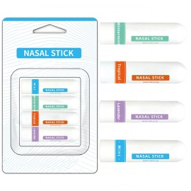 CHOVEMOAR BB09/29 CHOVEMOAR Nasal Stick Inhaler Set of 4 Natural Mint Energy Boost