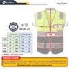 JKSafety 9 Pockets Class 2 Hi-Vis Safety Vest High Visibility