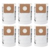 6pcs 90668 Filter Bags Compatible with Shop Vac 2-2.5 Gallon