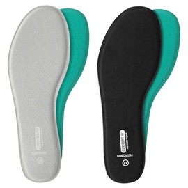 2 pares de plantillas de espuma viscoelástica para mujer, almohadillas de repuesto para botas de trabajo, zapatos de correr, suelas interiores cómodas