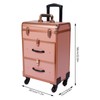 lkoewqzamx Professional Rolling Makeup Trolley Case, Train Case Box, Organizer