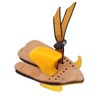 Shooting Tabs Golden Gold and Black Leather Archery Finger Guard