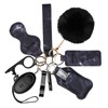 Safety Keychain Set for Women and Kids,Personal Safety Alarm,Soft Pom