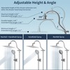 Hibbent All Metal Shower Head, 8'' High Pressure Rainfall Shower