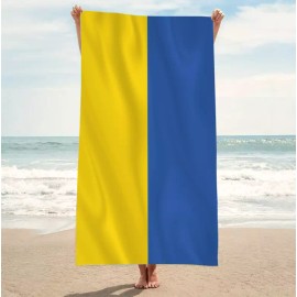 Unbranded Ukraine flag oversized giant beach pool towel XL - 36 x 72"