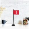 CIYODO 12Pcs Desk Flag Holder Set Flagpole with Stable Base