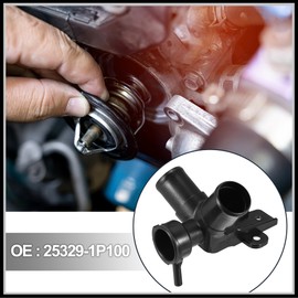 HEROFFIX Radiator Coolant Filler Replacement for Hyundai Accent Veloster 2012-2017, Plastic Black 1 Pc