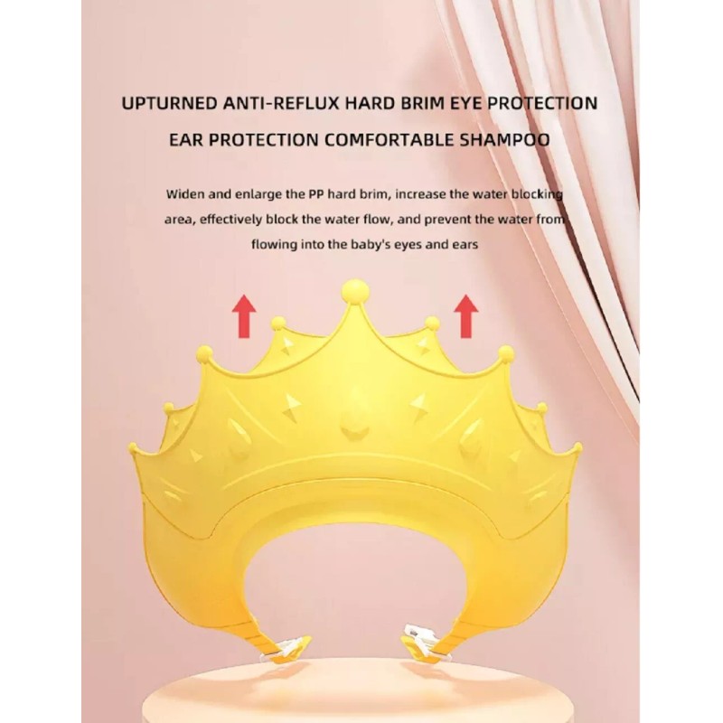 TIKA Kid Adjustable Shower Cap - Bath Shampoo Visor Hat,